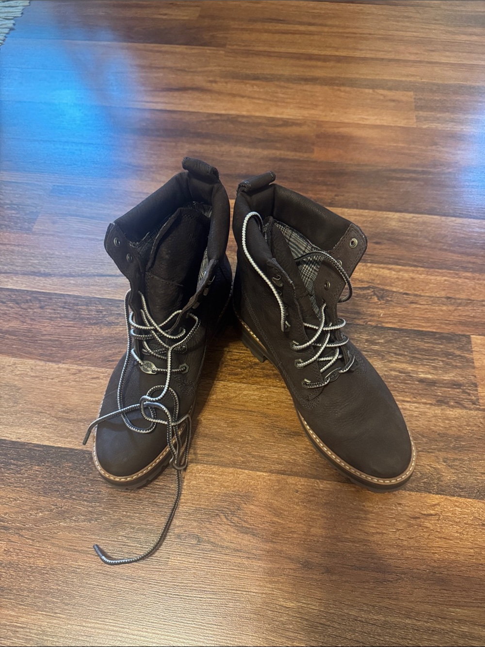 Timberland Courmayeur Valley Brown Lace-Up Leather Work Boots